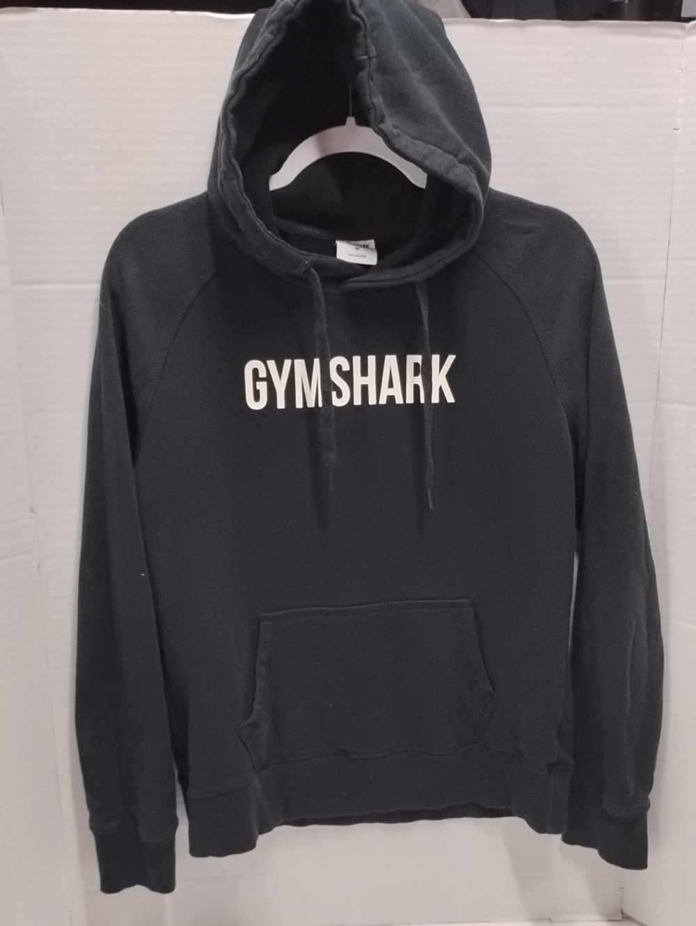 Gymshark Black Hoodie with White Logo